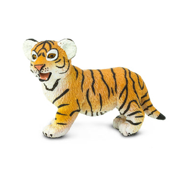Safari Ltd. Bengal Tiger Cub Figurine - Lifelike 2.6" Hand-Painted Wildlife Figure - Educational Toy for Boys, Girls & Kids Ages 1+