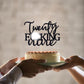 Unoggsor Twenty Fucking Nine Cake Topper - Happy 29th Birthday Cake Decor - Cheers to 29 Years Birthday Party Decorations Supplies, Black Glitter