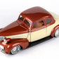 Motormax 1939 Chevrolet Coupe Lowrider 1:24 Diecast Model Brown/Cream Get Low Series 79028 by All Star Toys