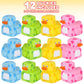 ArtCreativity 2.25 Inch Pixelated Rubber Duckies for Bath, Pack of 12 - Colorful Rubber Ducks in Bulk, Fun Bath Tub & Pool Toys, Cute Party Favors