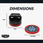 Hathaway Air Hockey Pucks and Paddles Set - Two Ergonomic 4-inch Pushers and Four 3-inch ABS Table Hockey Pucks - Durable Game Accessories Ideal
