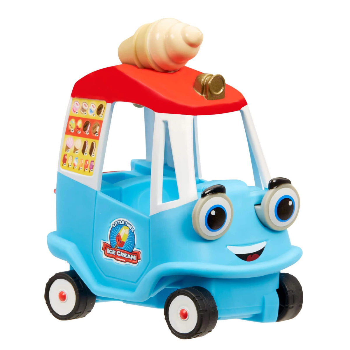 Little tikes Let's Go Cozy Coupe - Ice Cream Truck - Mini Push and Play Vehicle for Tabletop & Floor Push Play Car Fun - Suitable for Toddlers from 3