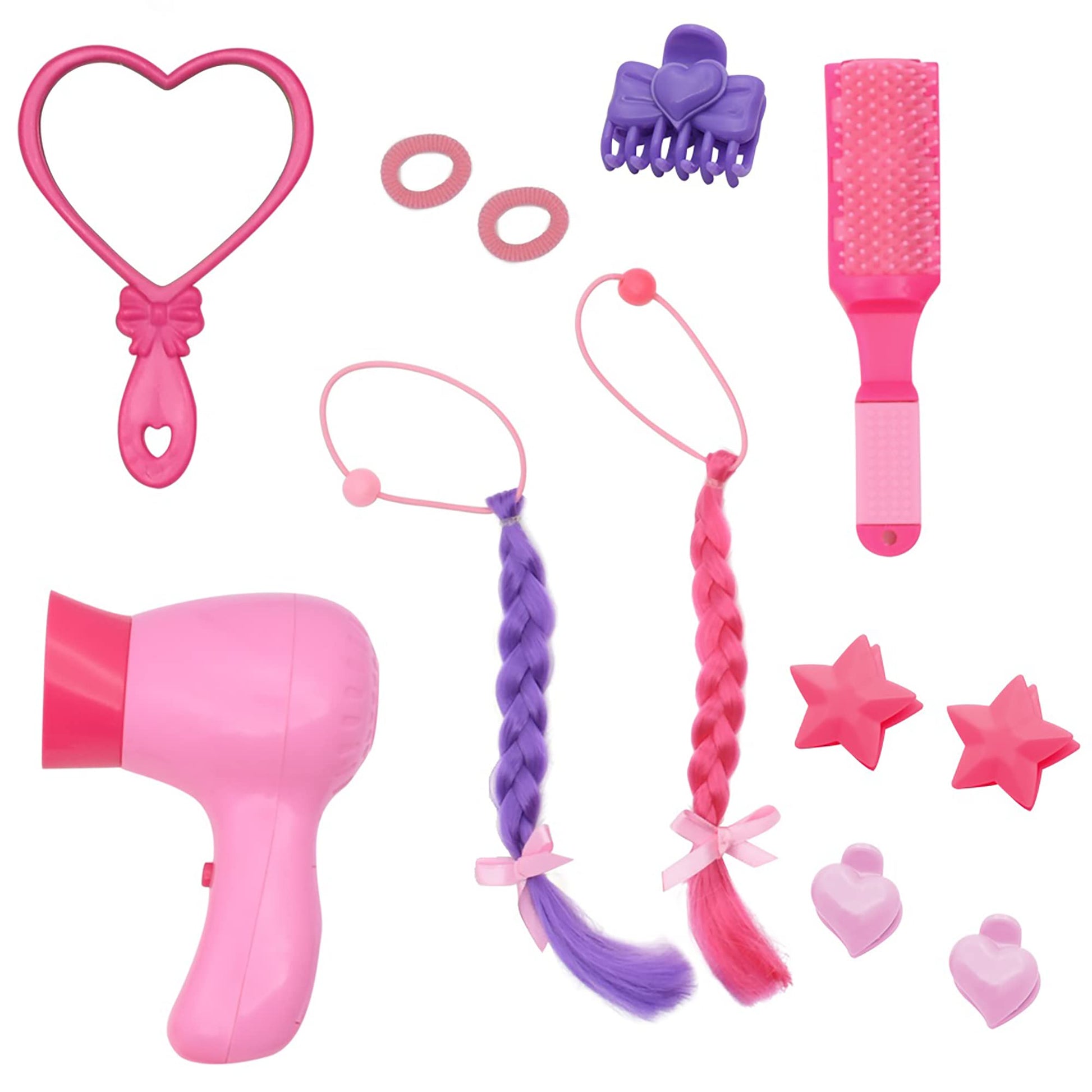 New Adventures Lil Tots: Talking Hair Styling Playset - 16 pc 12" Doll Playset, Children's Pretend Play, Ages 3+
