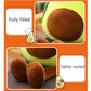 23.6 inch Large Avocado Fruit Soft Plush Toy Furry Stuffed Toy Avocado Plush Doll Cute Toy Avocado Stuffed Pillow Kawaii Food Shaped Fruit Series