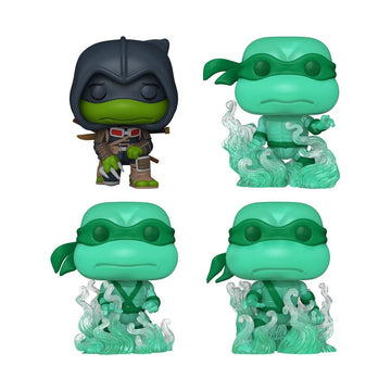 Funko Pop! Comics: Teenage Mutant Ninja Turtles (TMNT) The Last Ronin- Michelangelo - Brothers, 4-Pack - TMNT Comics - Amazon Exclusive - Collectable