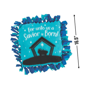 Fun Express Nativity Silhouette Fleece Pillow Craft Kit - Makes 6 - Religious Crafts for Kids