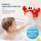 Crab Bubble Machine Bath Toy for Toddlers, Automatic Bubble Blower with Music, PP Material BPA Free Baby Bathtub Toy