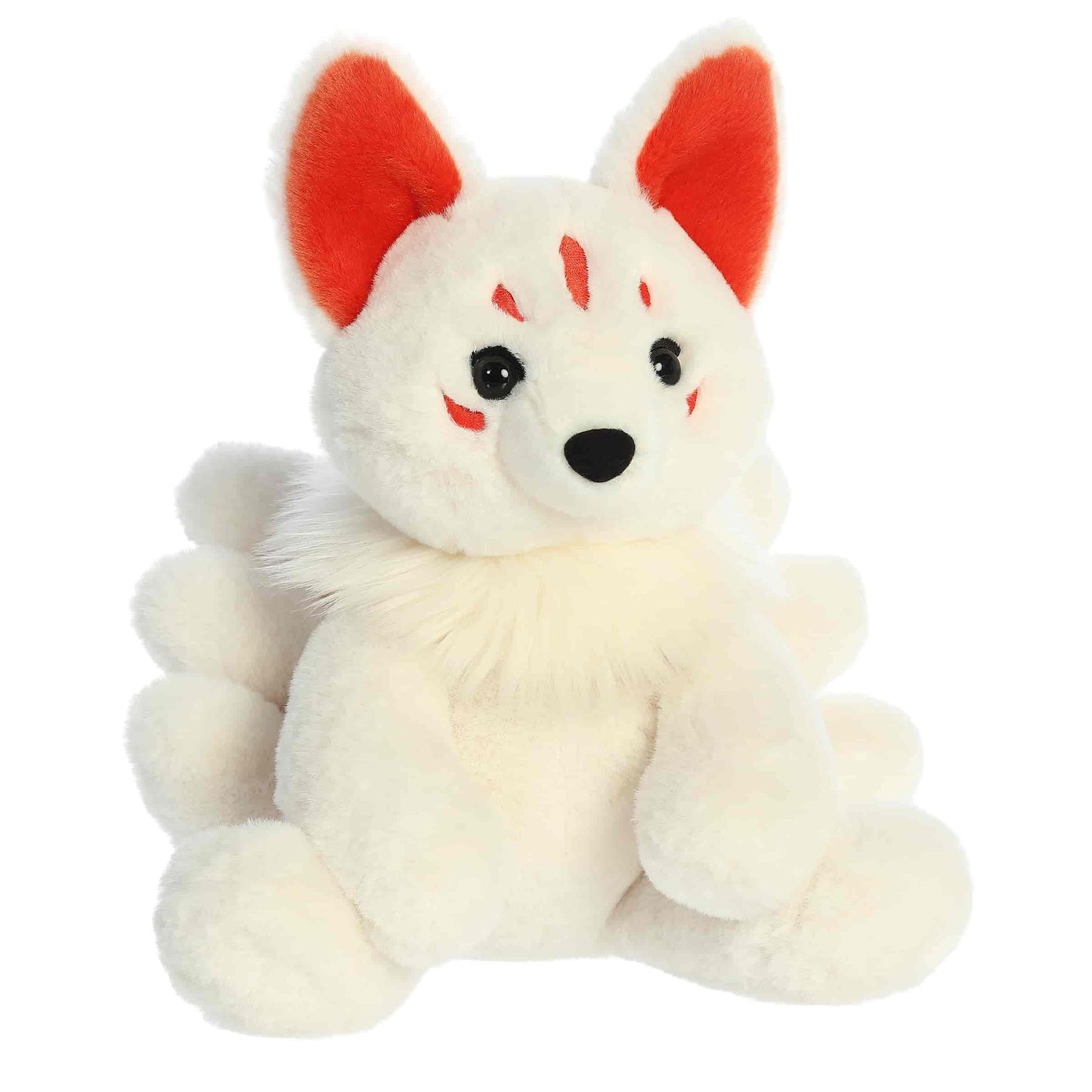 Aurora® Mysterious Fantasy Kitsune Stuffed Animal - Mythical Companion - Imaginative Adventures - White 10 Inches