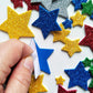 540 Pcs Glitter Foam Stickers, BetterJonny Colorful Self Adhesive Star Shape Glitter Sticker Star Foam Stickers DIY Posters, Scrapbooking, Making