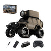 XURUYI 1:64 Full-Scale Die-Cast RC Car with Camera, KF32 Mini 4WD Desktop Off-Road Crawler, Remote Control Racing Vehicle Model(Black)
