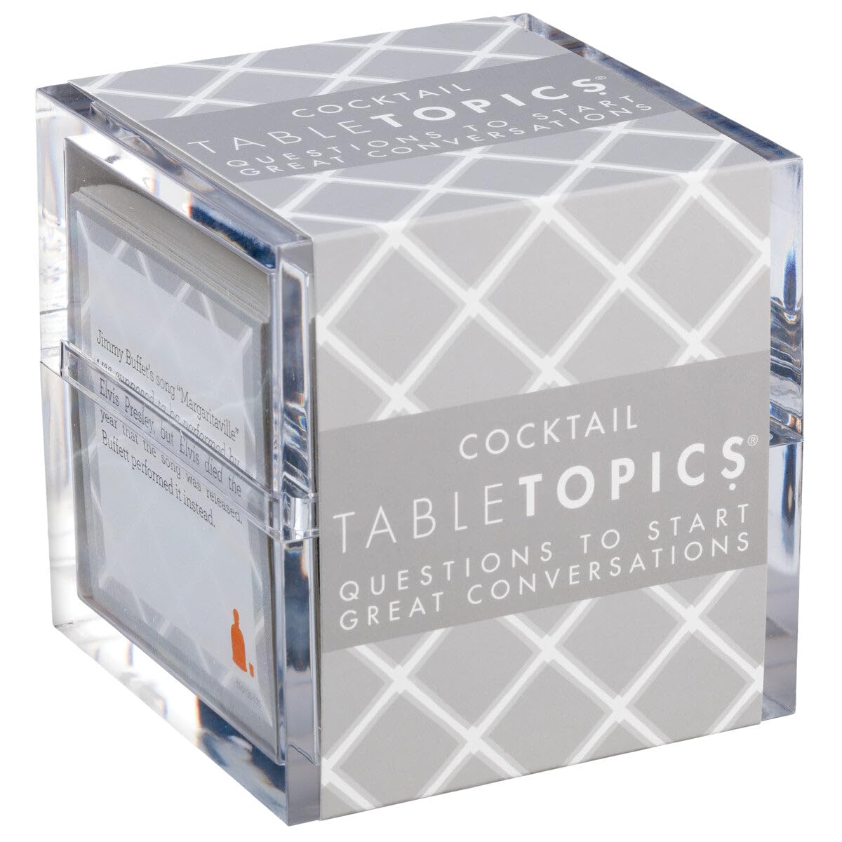 TableTopics Cocktail Party Question Card Game - 135 Conversation Starter Cards Featuring Questions, Facts, Quotes, and Mixed Drink Recipes, Fun Party