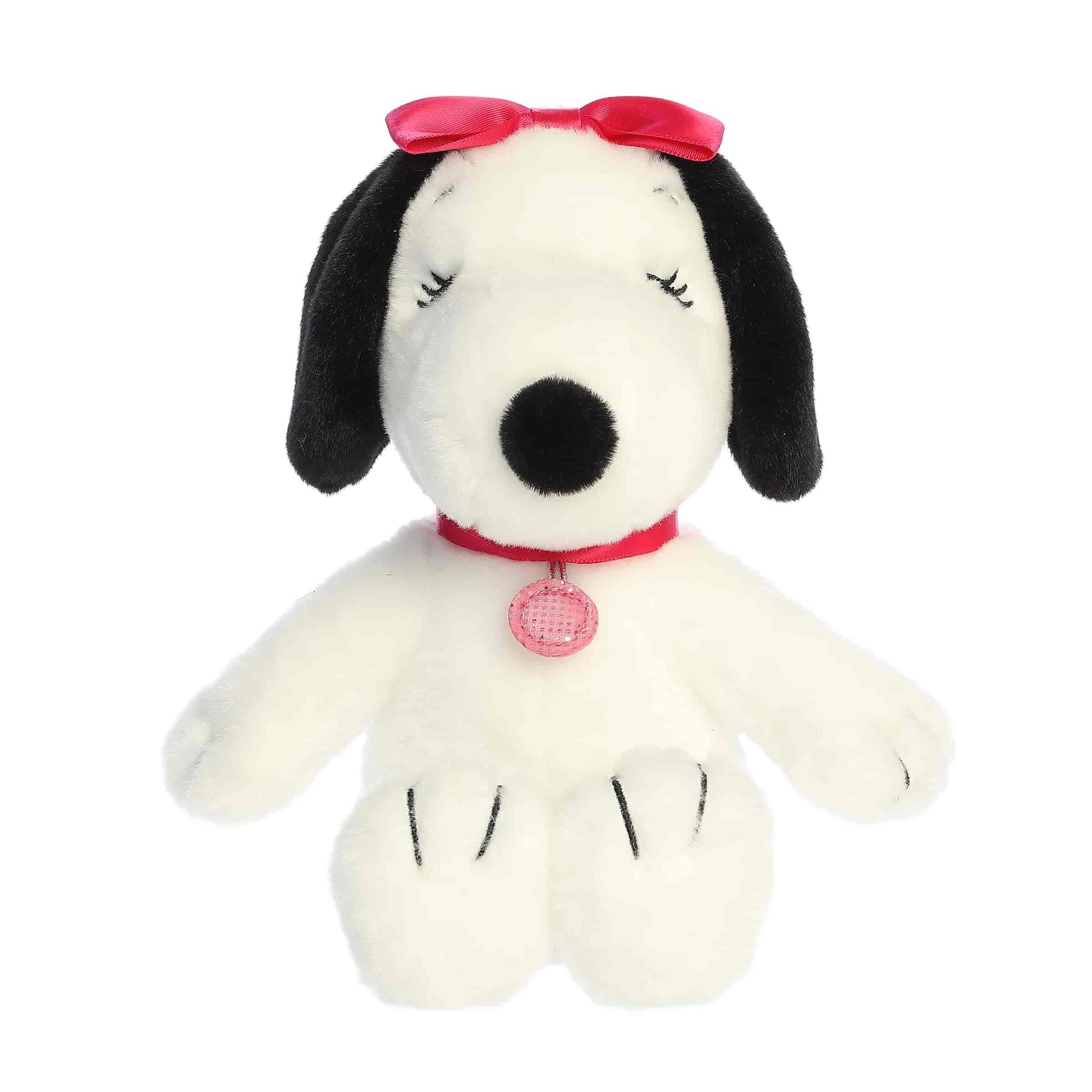 Aurora® Adorable Peanuts® Belle Stuffed Animal - Officially Licensed Toys for All Snoopy Fans - Nostalgic Gift for Adults and Birthday Celebrations