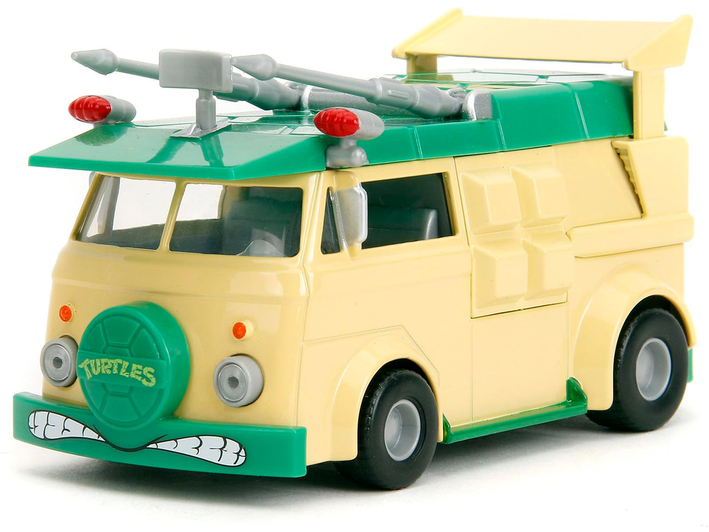 Party Wagon Green and Beige Ninja Turtles Hollywood Rides Series Diecast Model Car by Jada 34723
