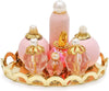 Pink Miniature Perfume Tray for Dollhouse, 1/12 Scale, Decoration Accessories, DIY Decor