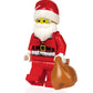 LEGO Holiday Minifigure - Santa Claus (with Toy Sack) 4 Pack with Minifigureland Tile