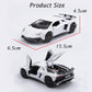 White Lambo Aventador Toy Car Model Pull Back Vehicles Diecast with Light & Sound