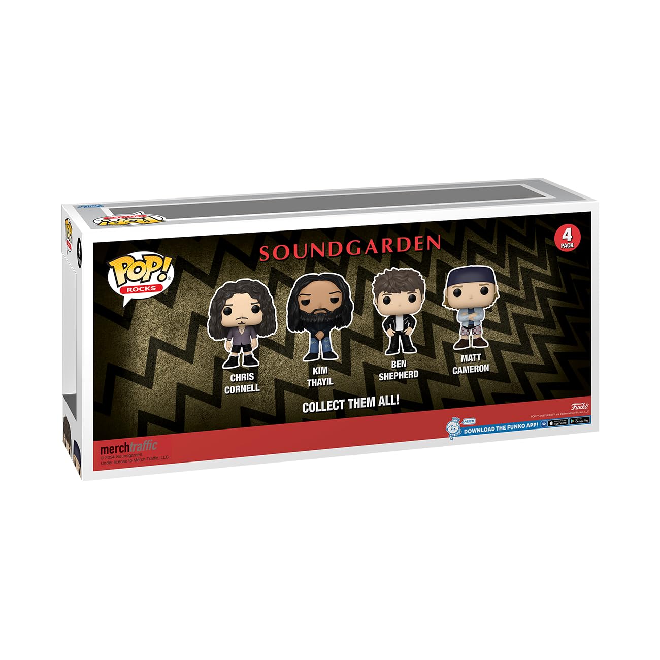 Funko POP! Rocks: Soundgarden, 4-Pack - Chris Cornell - Collectable Vinyl Figure - Gift Idea - Official Merchandise - for Kids & Adults - Music Fans -