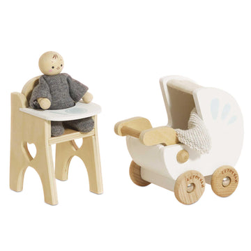 Le Toy Van Dollhouse Furniture & Accessories, Nursery Set