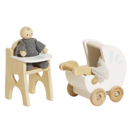 Le Toy Van Dollhouse Furniture & Accessories, Nursery Set