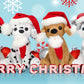 Plushland Adorable Soft and Hairy Santa Teddy Bear, Stuffed Animal Holiday Toys Christmas Accessories - A Perfect Toy Gift for Kids (11 Inches, Xmas