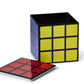 Puzzle Cube Tin Storage Box - 4x4-Inch Novelty Stash Container With Pop Top Lid - Decorative Organizer Holder Cube - Kitchen Bedroom Office Decor