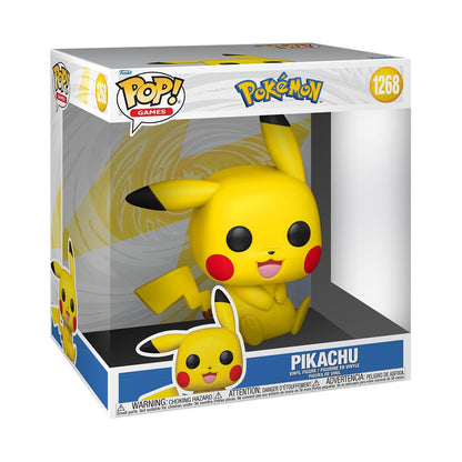 Funko Pop! Jumbo: Pokemon - Pikachu - Sitting - Collectable Vinyl Figure - Gift Idea - Official Merchandise - Toys for Kids & Adults - Video Games