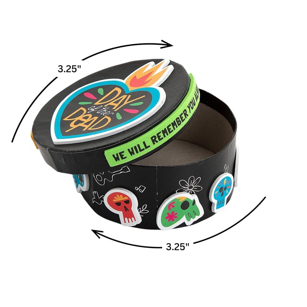 Day of The Dead Prayer Box Craft Kit, Makes 12