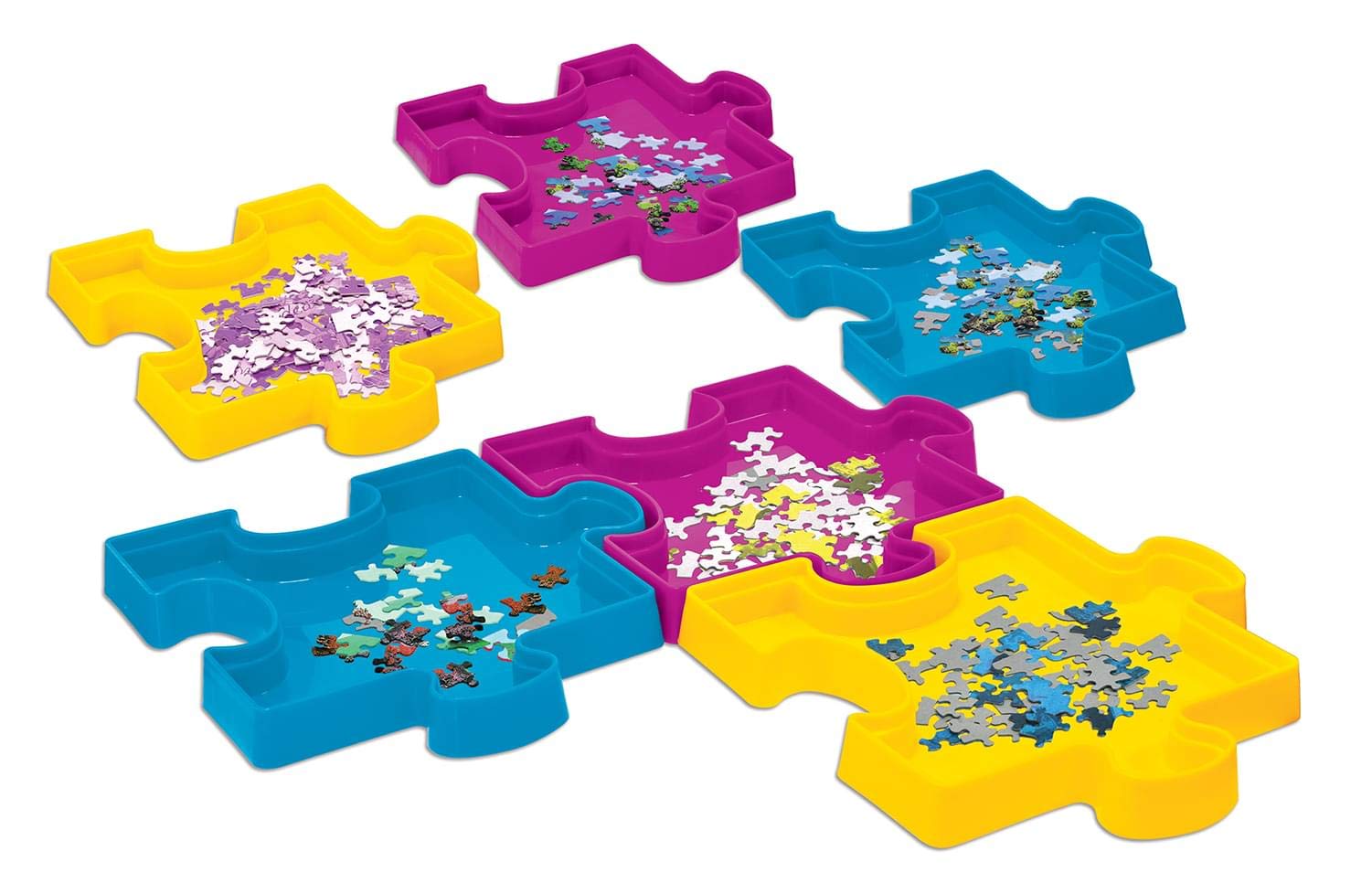 MasterPieces Accessories, Jigsaw Puzzle Sort & Save, 7.85" x 7.85", 6 Stackable Trays