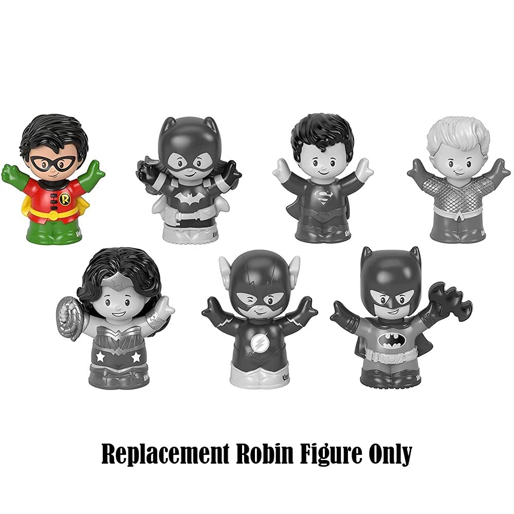 Fisher-Price Replacement Part Little People Figure Pack GMJ14 - Inspired by DC Super-Friends Playset - Replacement Robin Figure