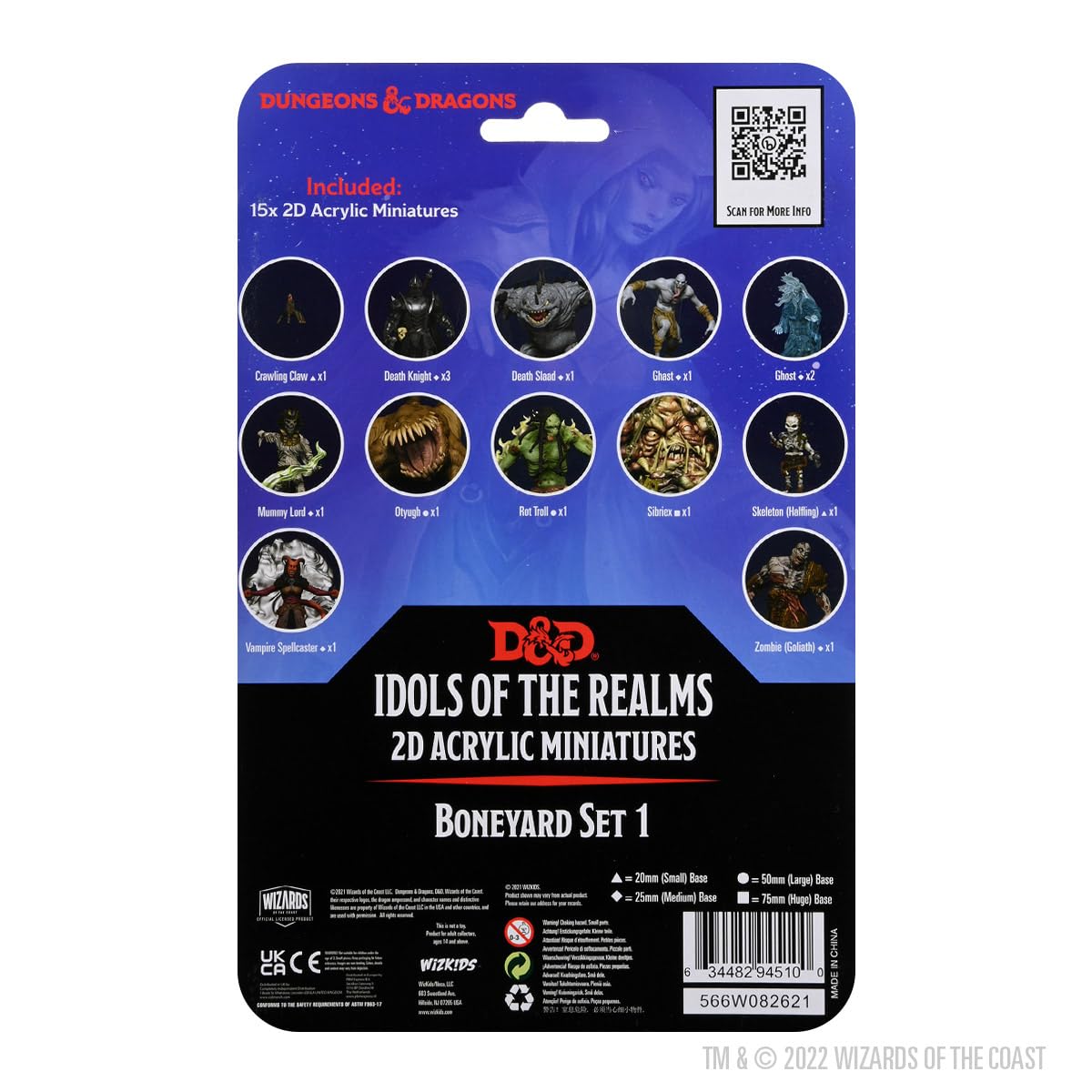 WizKids D&D Idols of The Realms: Boneyard - 2D Set 1