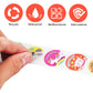 1000 Pcs Kid Stickers Animals, Stickers for Childens Teachers Students School Classroom in 16 Designs Motivational Stickers (1 Inch / 2 Rolls)