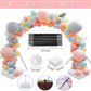 Balloon Arch Kit with Balloon Pump, 9FT Tall &10FT Width Adjustable Balloon Arch Stand Balloon Arch Frame with Base for Wedding Birthday Party