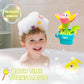 Bath Toys for Toddlers Age 1 2 3, Interactive Bloom Bathtub Toys for Bathtime Fun, Kids Bath Tub Shower Playset, Infant Baby Girls Boys Birthday Gift