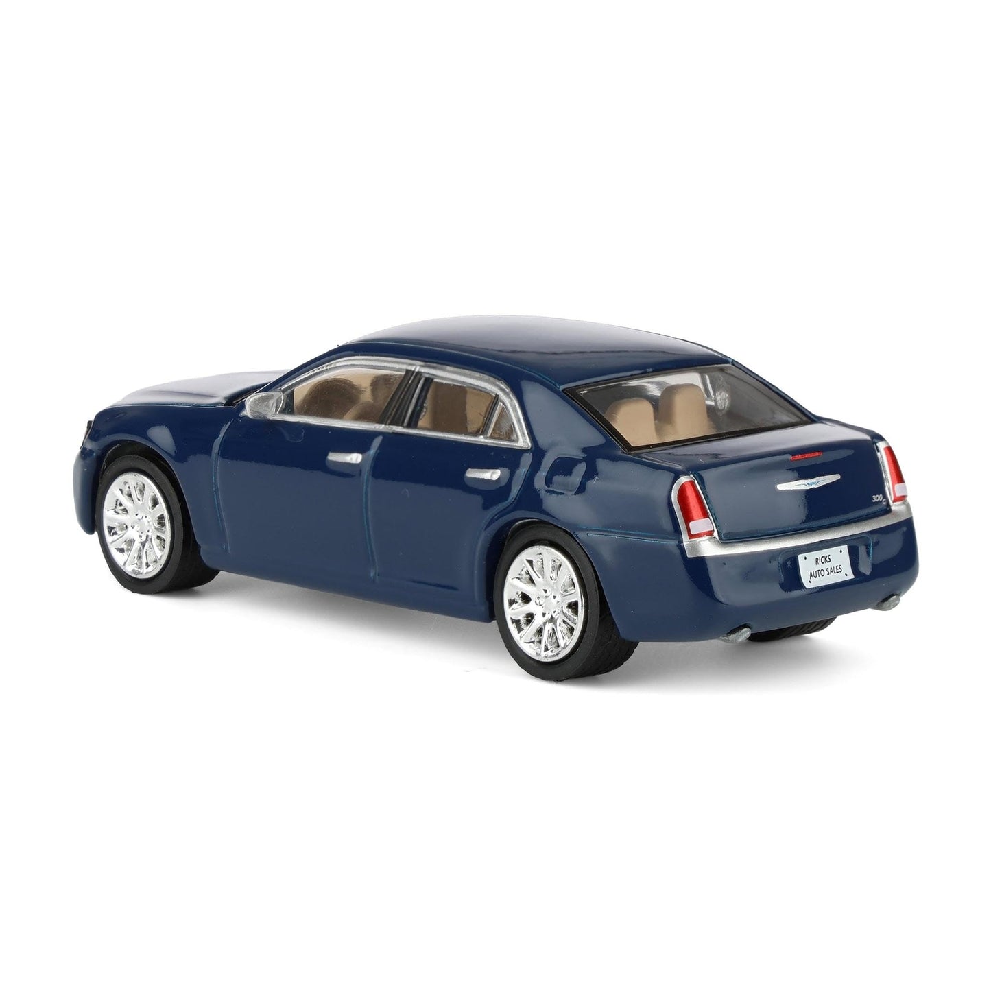 Greenlight 1/64 2013 Chrysler 300C, Blue, Rick's Auto Sales, LP Diecast Exclusive 51620