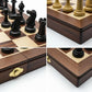 18" Wooden Chess Set,Folding Storage Wooden Chess Board Sets, Large Chess Board Sets, Premium Board Games Chess Set for Adults and Kids Chess