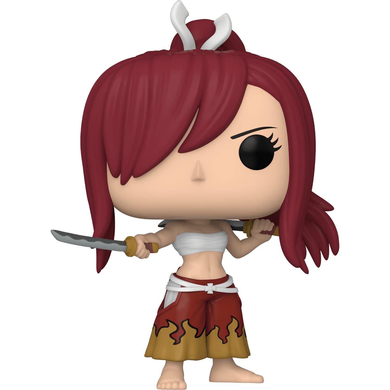 Funko Erza Scarlet: P o p ! Animation Vinyl Figurine Bundle with 1 Compatible 'ToysDiva' Graphic Protector (1046-57338 - B)