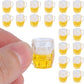 5Pcs Mini Beer Cups, Realistic Resin Dollhouse Barware for DIY Miniature Crafts, Miniature Beer Mugs Compatible with 1:12 Scale Dollhouses