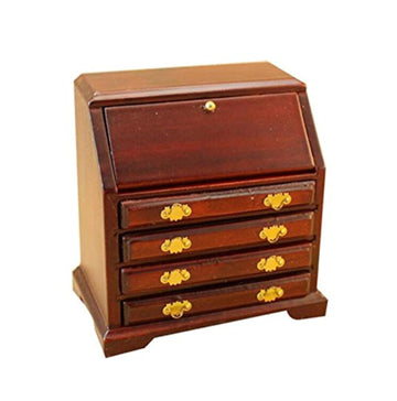 EatingBiting 1:12 Dollhouse Miniature Doll Cabinet, Doll Furniture Room Bed Wooden Drawer Cabinet Dollhouse Desk Wooden TV Cabinet Living Room Set