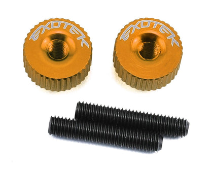 Exotek 1191OR Twist Nuts for M3 Thread, Orange