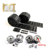 Mato King Tiger Metal Tracks Sprockets Driving Wheels idlers Set for Heng Long 3888-1 3888A-1 1 16 RC Kingtiger Tank Bearings
