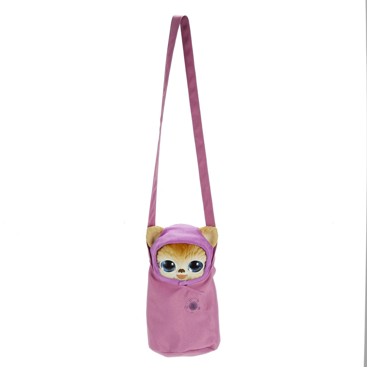 Star Wars Galactic Pals Plush 11-Inch Toy, Pink Ewok Soft Doll with Carrier and Personality Profile Card for Personalized Experience