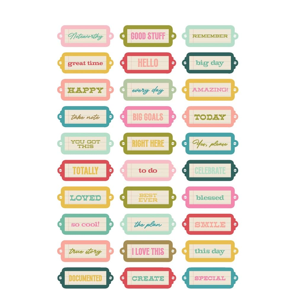 Simple Stories Sticker Book 12/Sheets-Noteworthy NTW21324