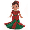 Precious Moments Dolls by The Doll Maker, Linda Rick, Dancing into The Christmas Spirit, Brunette, 12 inch Doll