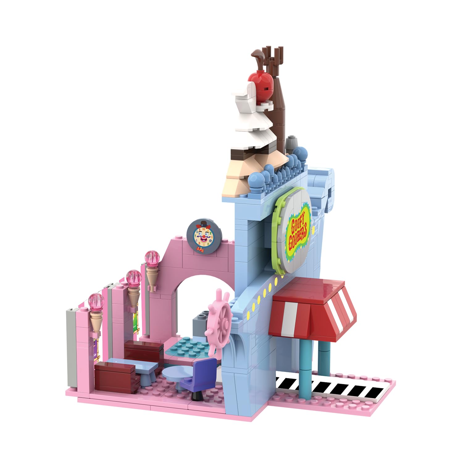 Snap & Switch Spongebob Squarepants Goofy Goober's Deluxe Set - Buildable Toy Set for Creative Play and Fun - Ages: 6+