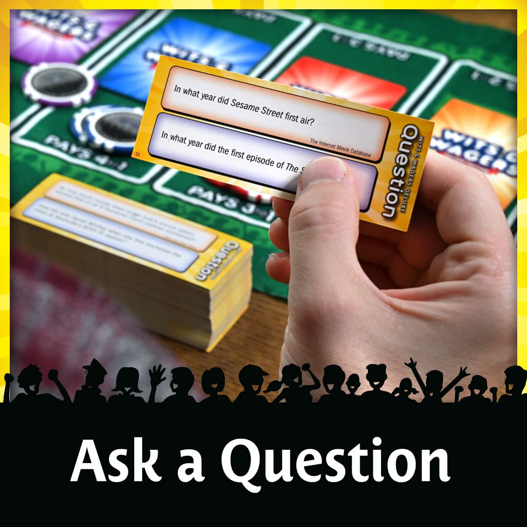 Wits and Wagers Deluxe Board Game | The Trivia Game Where You Don't Need the Answers to Win | Party Game for Groups | 4+ Players | Age 10+