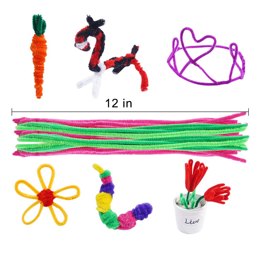 Pipe Cleaners,1600 Pieces Pipe Cleaners Crafts Pipe Cleaners Craft Supplies in 32 Colors Chenille Stems for Home and School DIY Art Crafts (0.23 x