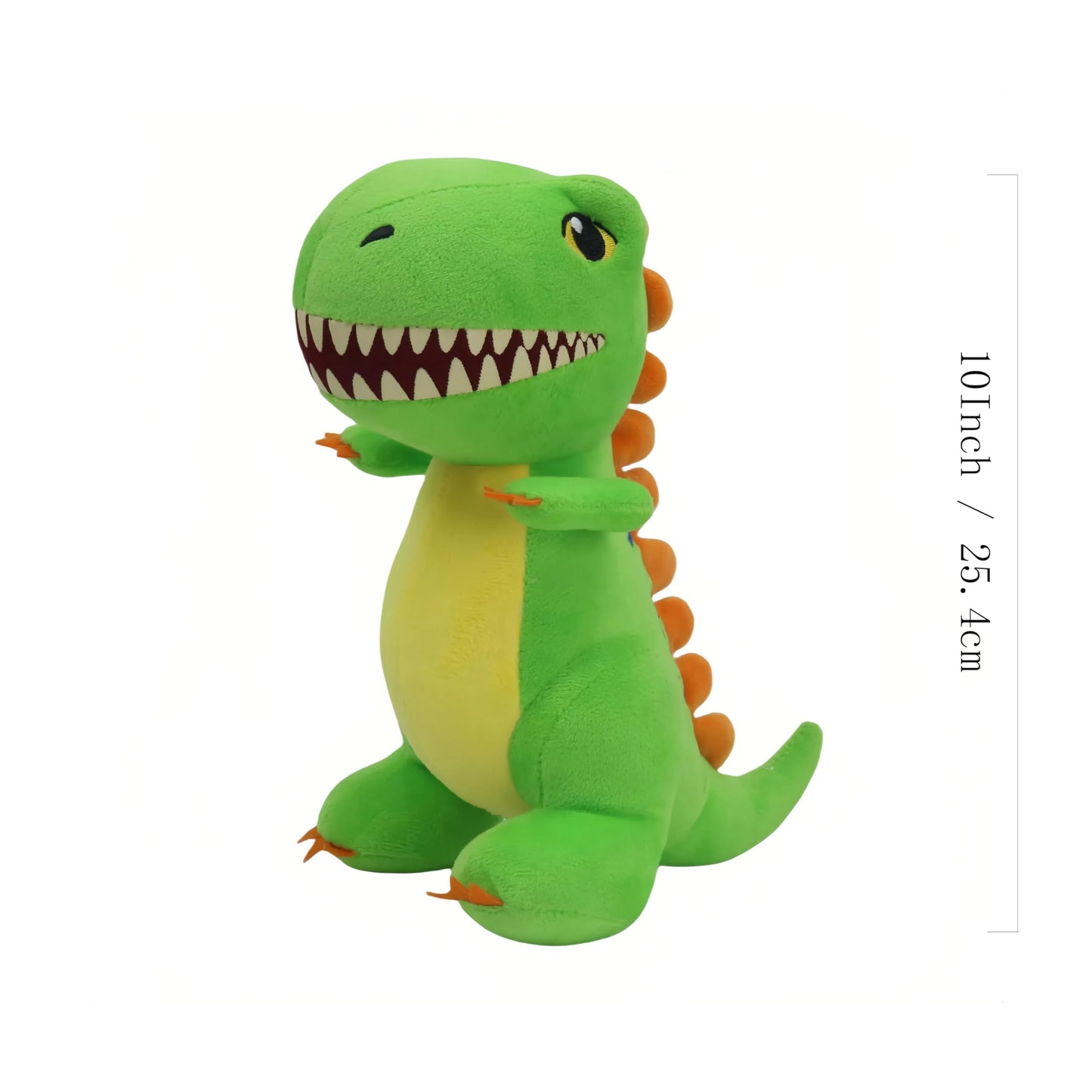 BEEPEACH 10inch Green T-Rex Dino Plush Toy Adorable Dinosaur Stuffed Animals Soft & Cuddly Tyrannosaurus Plushie Doll for Bedtime Companion