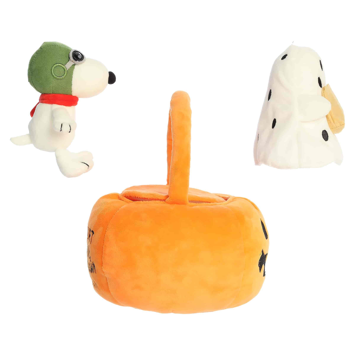 Aurora Peanuts 8" Peanuts Pumpkin Tote Spooky Plush