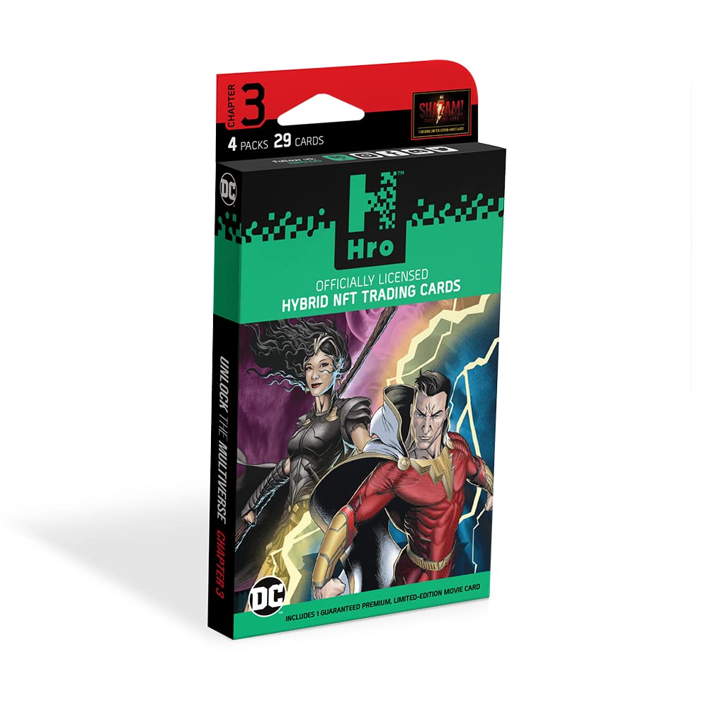 DC | HRO Chapter 3: 4-Pack Premium Booster Box, 29 Hybrid Digital Trading Cards