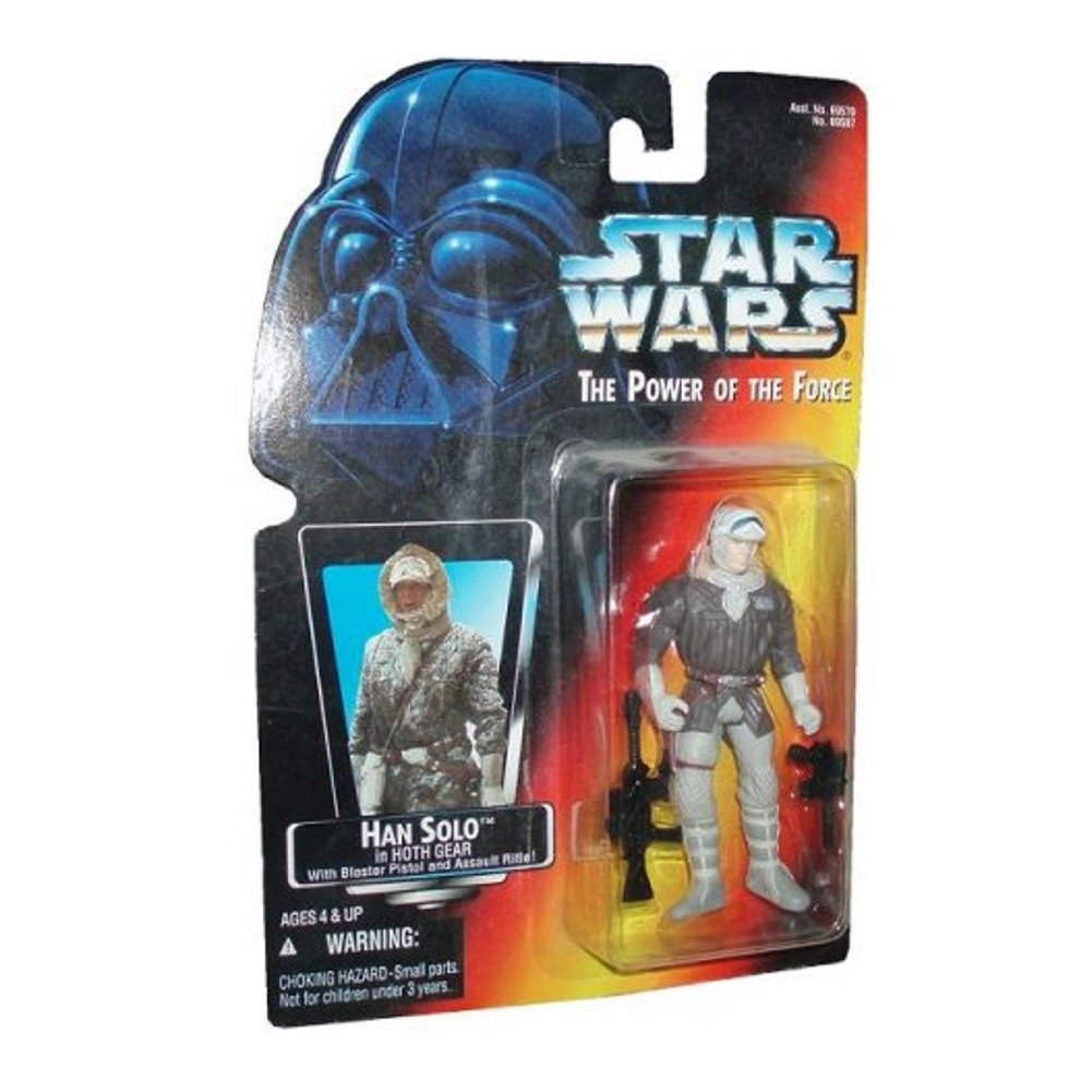 Star Wars, The Power of the Force Red Card, Han Solo in Hoth Gear Action Figure, 3.75 Inches